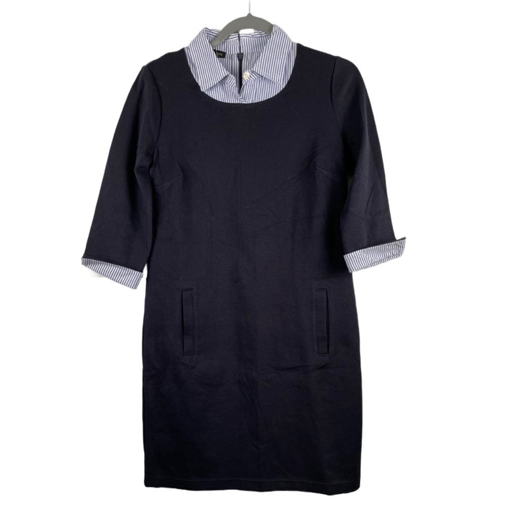 TALBOTS KNIT DRESS | NAVY | SIZE XS